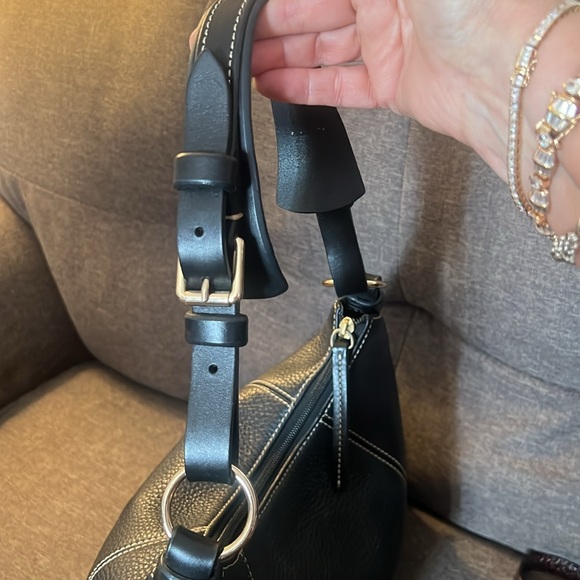 DOONEY BOURKE BLACK PEBBLED LEATHER HOBO - Picture 9 of 16